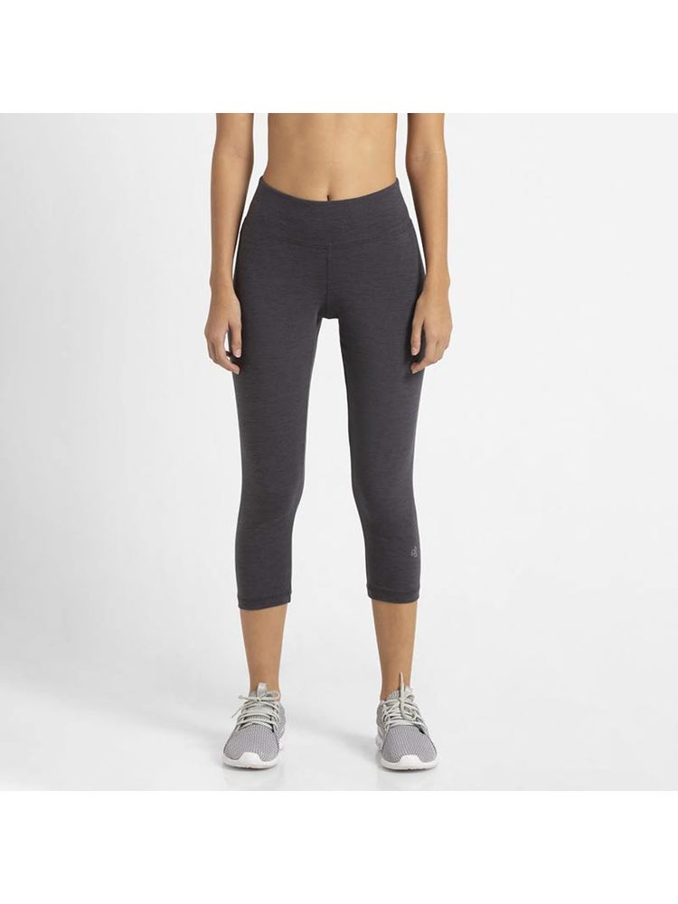 Jockey 1391 Women Super Combed Cotton Elastane Capri - Deep Iron Marl-picture-10