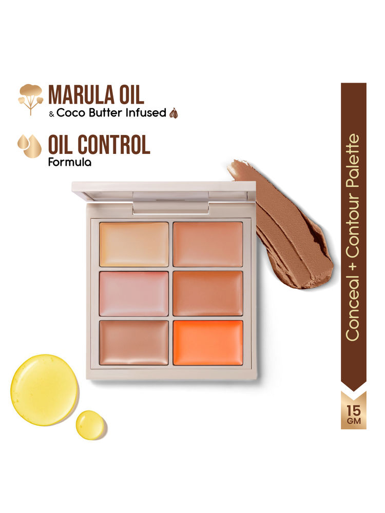 Insight Cosmetics Hd Conceal Correct Contour, 6 In 1 Palette With Long Wear Formula - Concelaer