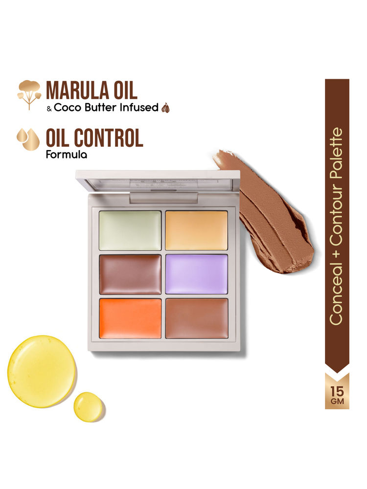 Insight Cosmetics Hd Conceal Correct Contour, 6 In 1 Palette With Long Wear Formula - Corrector