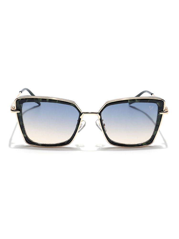 Voyage Women Gold Frame Grey Lens Color Cateye Sunglass (52)-picture-26