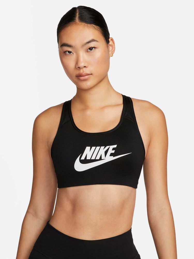 Nike Sportswear Swoosh Futura Women Black Bra-picture-17