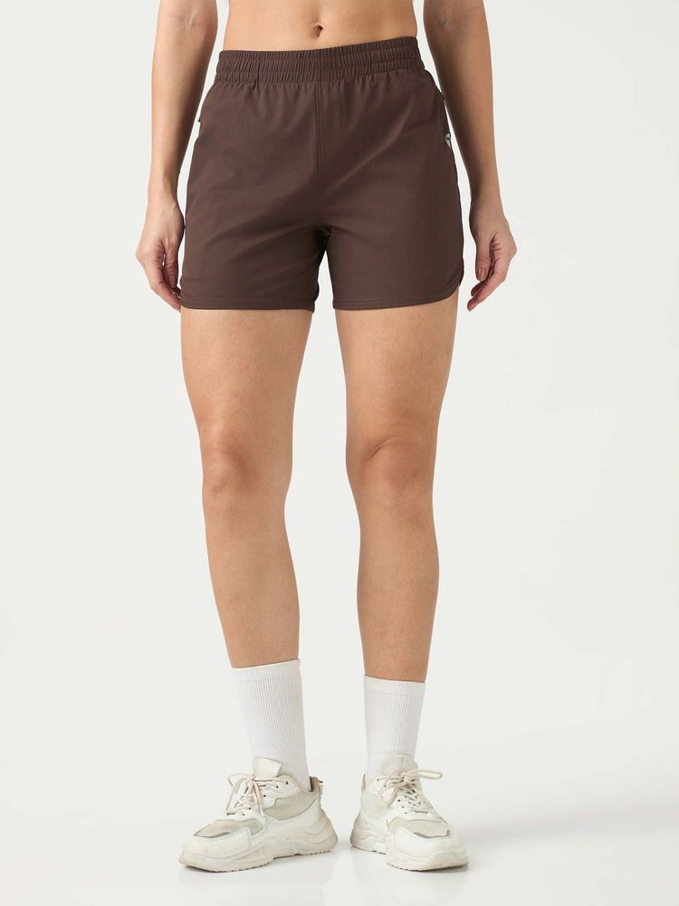 Technosport Brown Solid Regular Shorts-picture-19