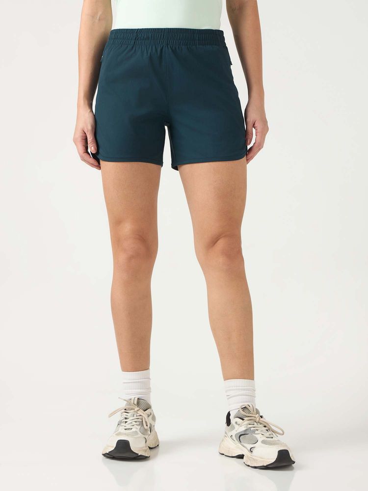 Technosport Green Solid Regular Shorts-picture-13