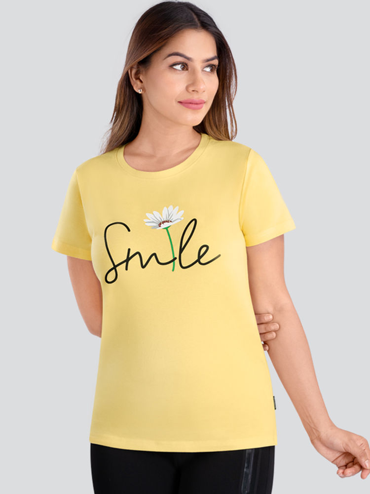 Dermawear Women Yellow Active T-Shirt-Tc-905-image-41