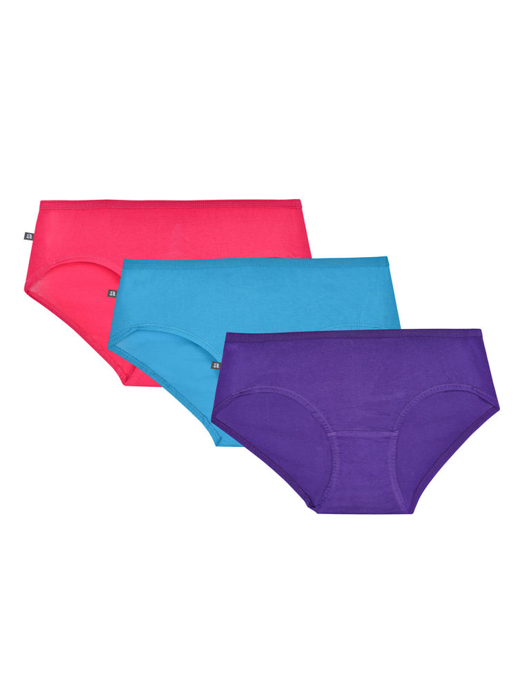 Adira Women's Cotton Panties Pack Of 3 - Multi-Color-picture-17