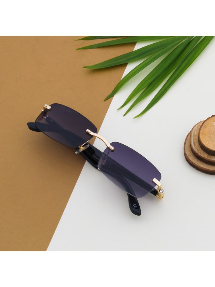 TED SMITH UV Protection Rectangular Sunglasses For Men Women - Solitiare-C1