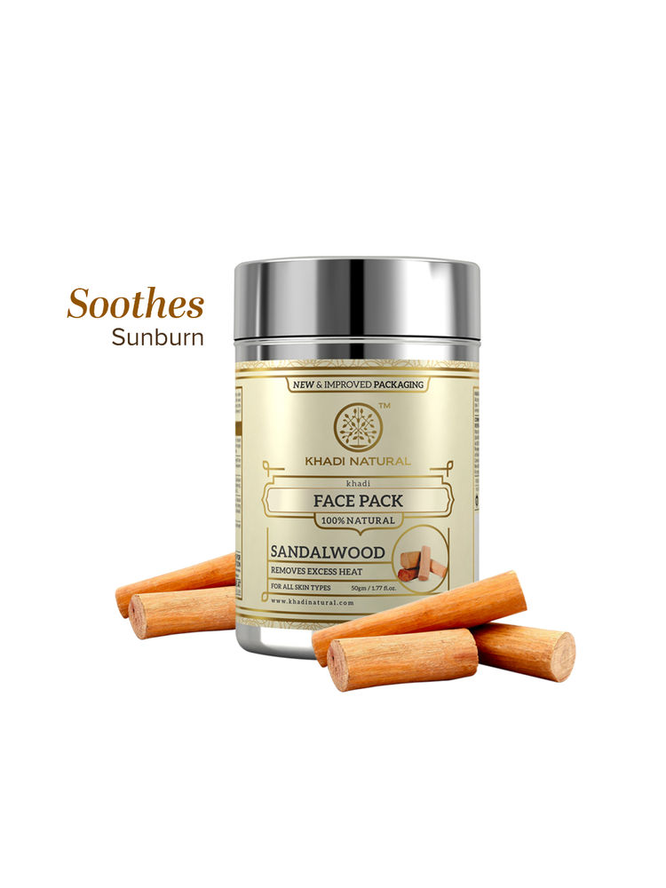 Khadi Natural Sandalwood Face Pack for Oily Skin and Acne-Prone Concerns-picture-13