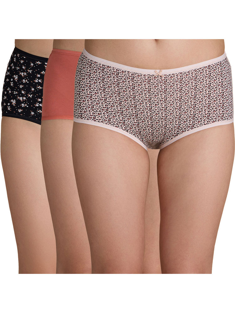 Nykd by Nykaa Cotton Full Brief with Anti odor-NYP036- Assortment 10 (Pack of 3)-picture-11