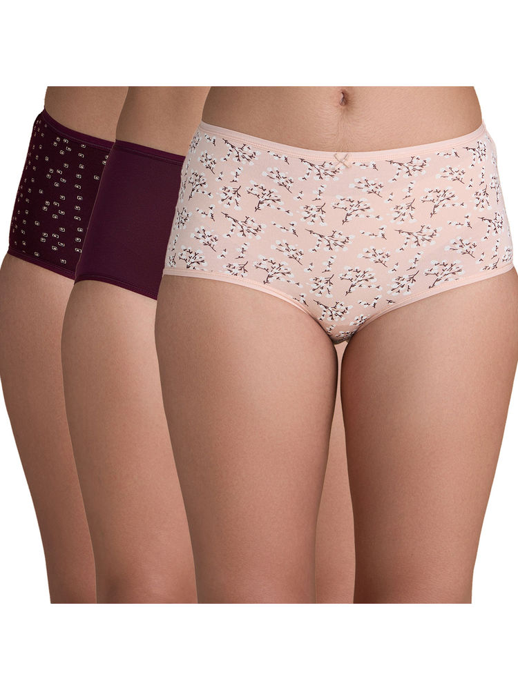 Nykd by Nykaa Cotton Full Brief with Anti odor-NYP036- Assortment 8 (Pack of 3)-picture-15