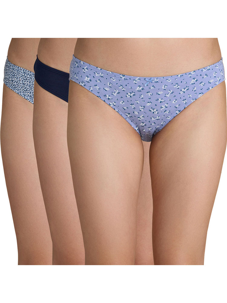 Nykd by Nykaa Cotton Low Rise Bikini Panty with Anti odor-NYP112 Assortment 7 (Pack of 3)-picture-17
