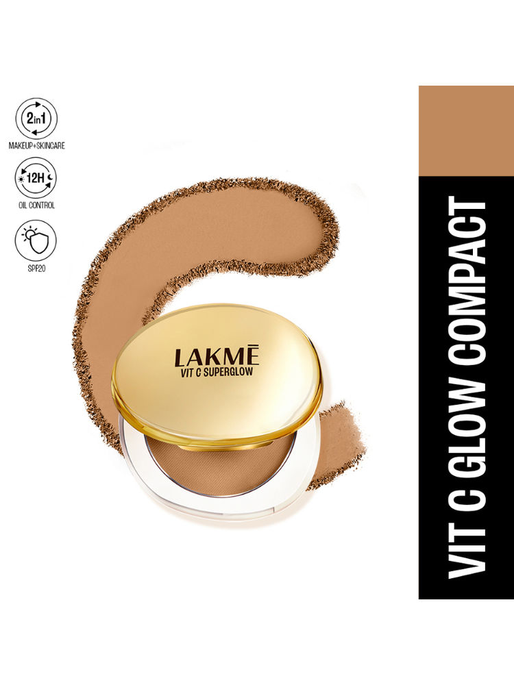 Lakme Vitamin C Superglow Skin Perfecting Compact with 1 % Vit C