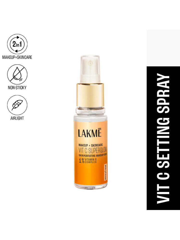 Lakme Vitamin C Superglow Skin Perfecting Makeup Fixer with 1 % Vit C