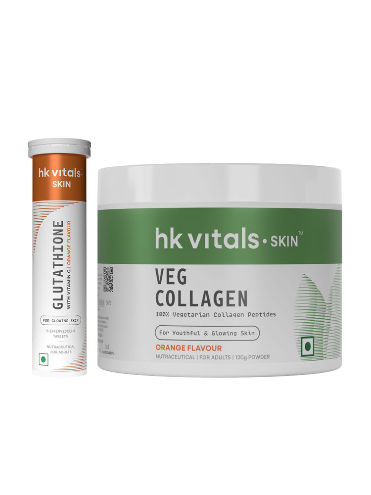 HealthKart Hk Vitals Veg Collagen & Glutathione Powder - Orange-picture-18