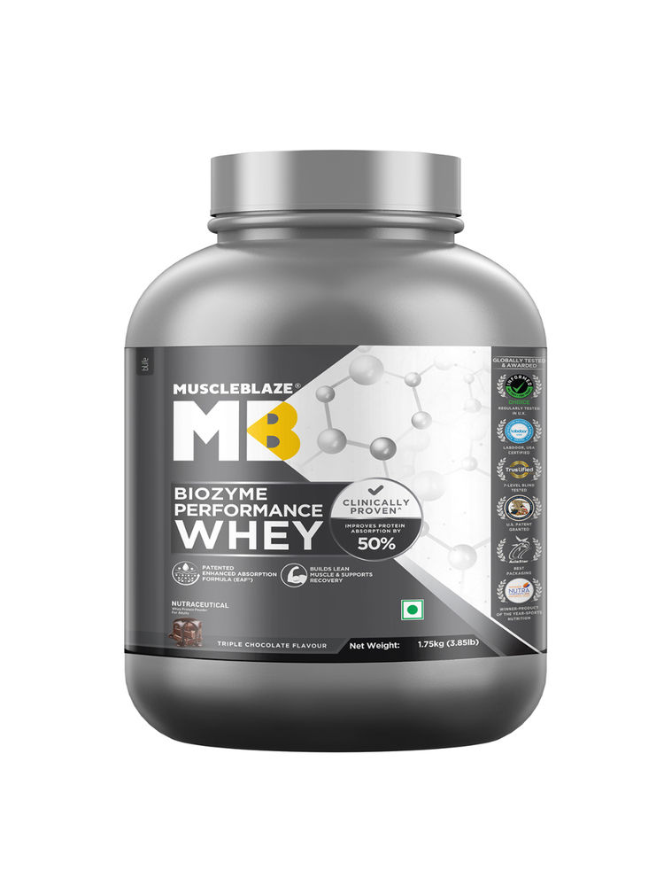 MuscleBlaze Biozyme Performance Whey Protein - Blue Tokai Coffee
