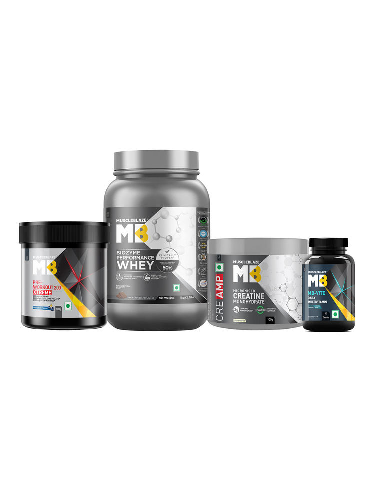 MuscleBlaze Muscle Building Gym Goers Combo(Creatine CreAMP, Whey Protein,Preworkout & Multivitamin)-picture-13