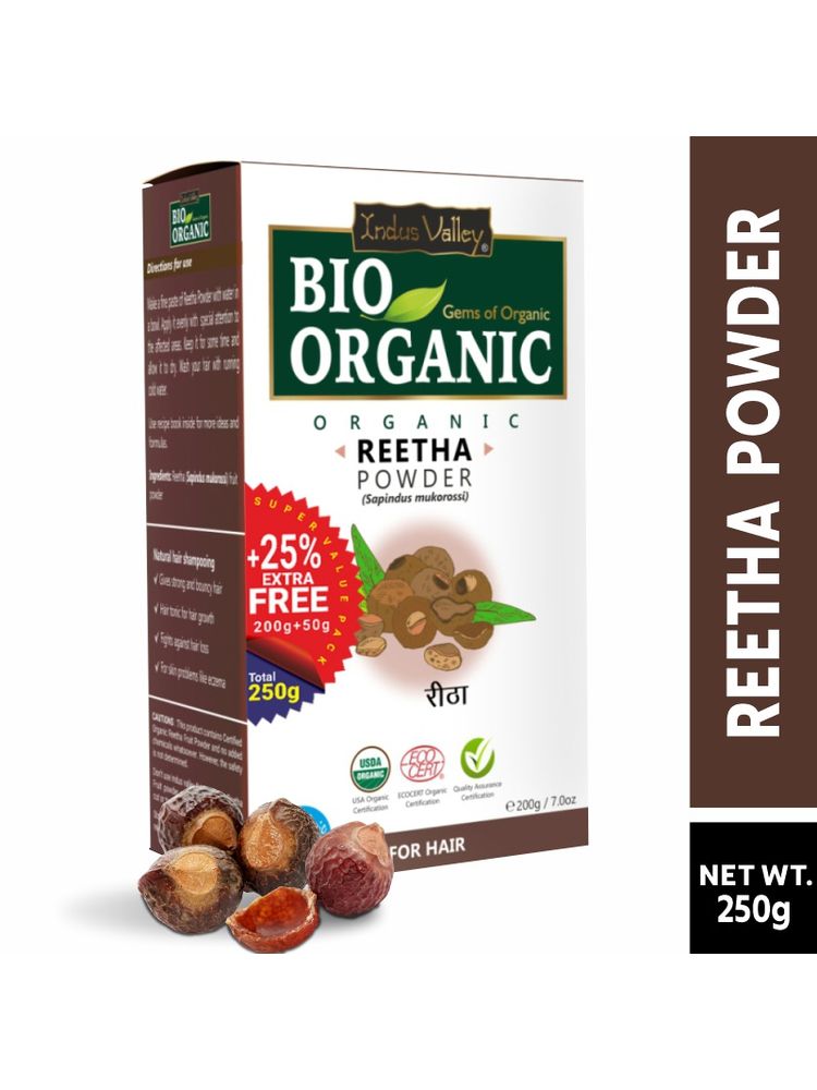 Indus Valley Bio Organic Reetha Powder for Hair-picture-27