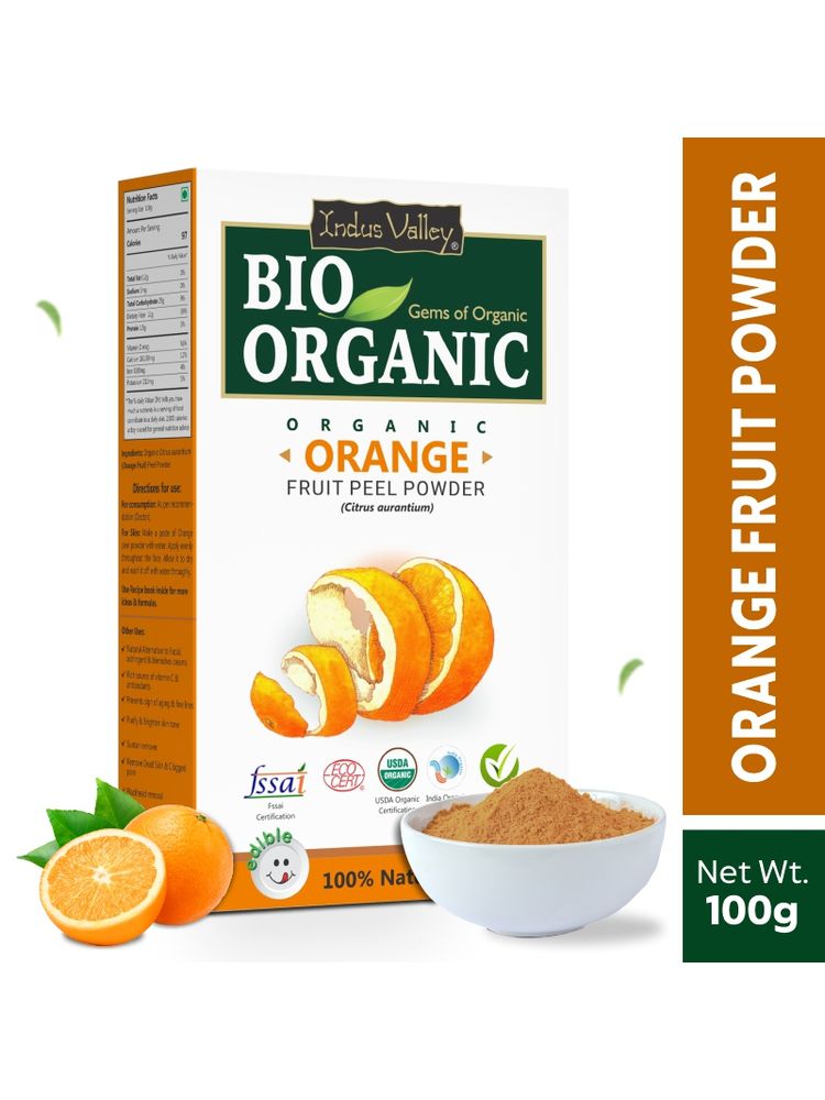 Indus Valley Bio Organic Orange Peel Powder for Skin Lightening Face Pack-image-28