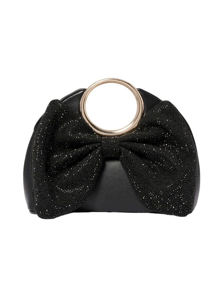 Forever New Sandra Round Handle Bow Clutch with Detachable Strap-image-2