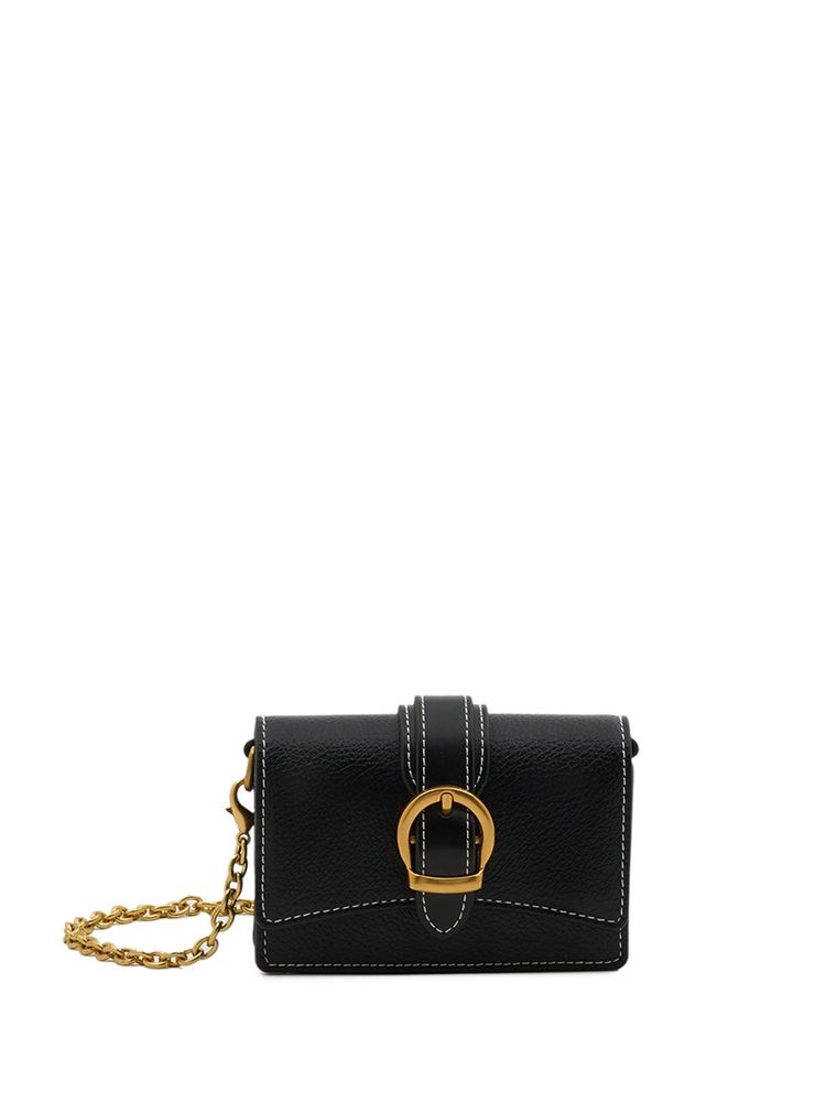 MIRAGGIO Dee Solid Black Wallet With Detachable Strap-picture-12
