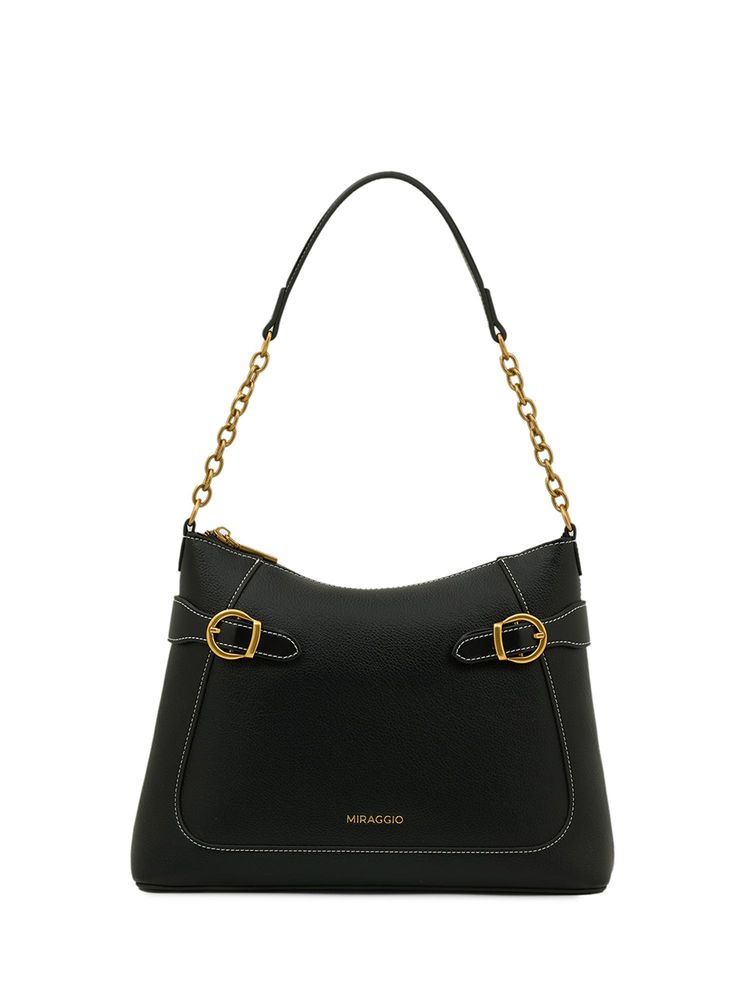 MIRAGGIO Winnie Black Solid Handbag-picture-16