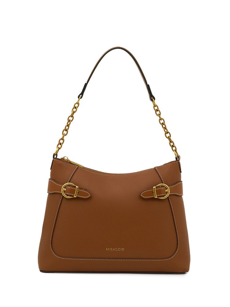 MIRAGGIO Winnie Brown Solid Handbag-picture-25