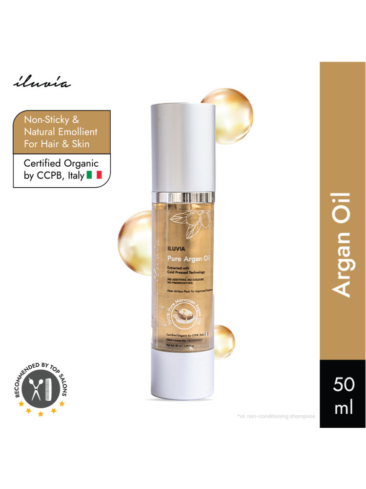 iluvia 100% Pure Argan Oil, Certified Organic, Best For Anti-Dryness, Hair & Skin, Safe For Babies-picture-16