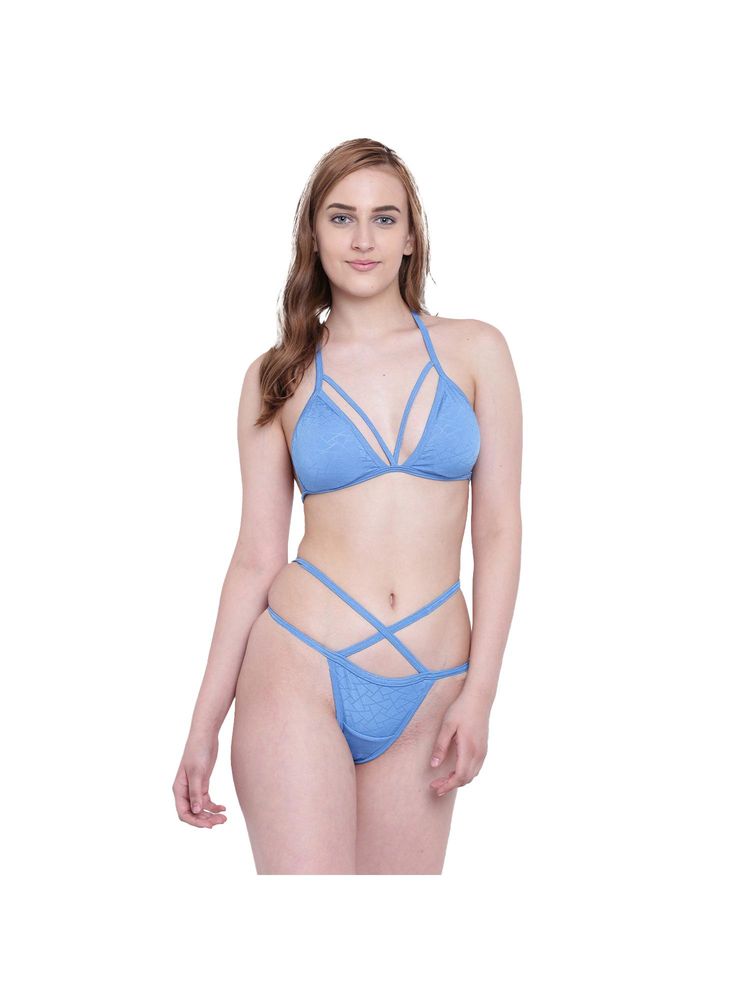La Intimo Beach Mania Bikini and Panty Resort/Beach Wear - Blue-image-28