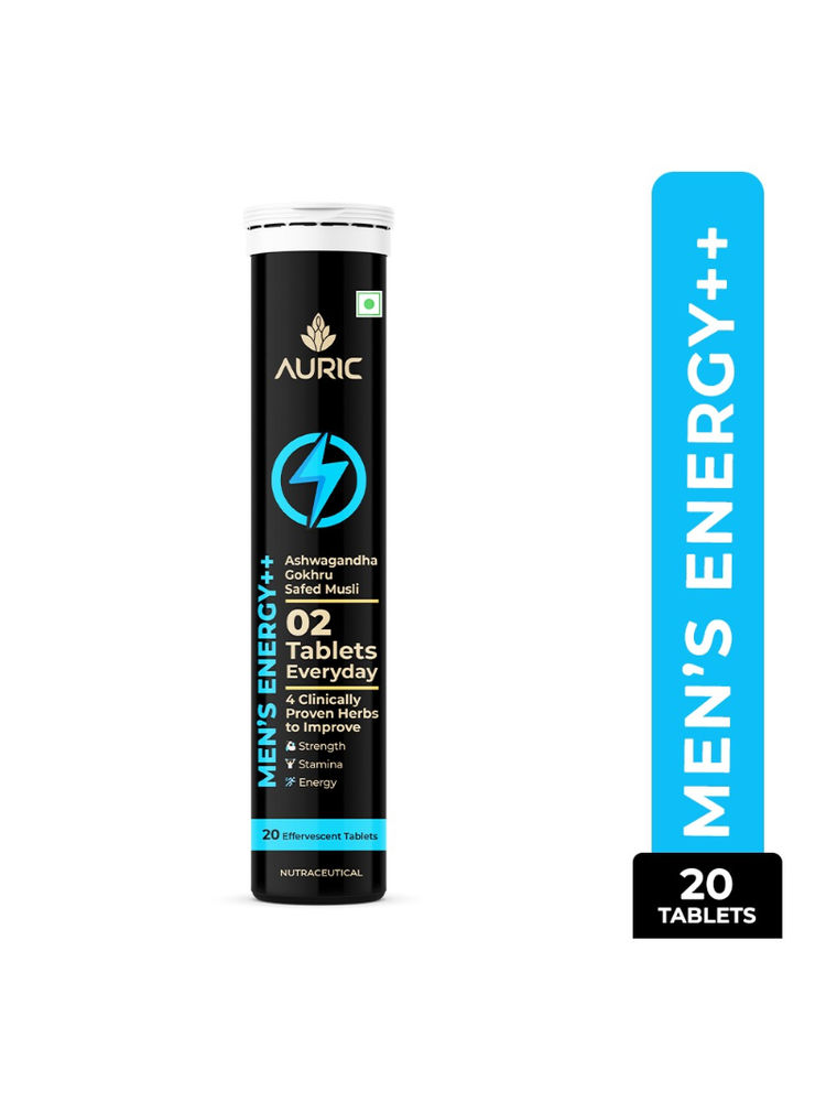 Auric Men's Energy++ Testosterone Booster Sexual Enhancer Effervescent Tablets-image-11