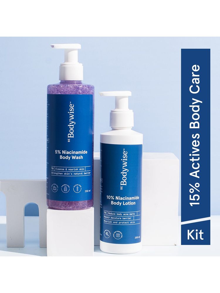 Be Bodywise 5% Niacinamide Body Wash + 10% Niacinamide Body Lotion For Bright Skin-image-38