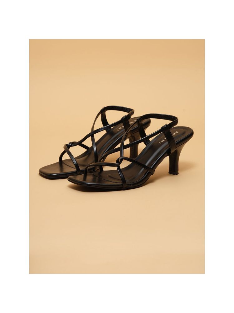 Eridani Alva Black Strappy Stiletto Heels-image-25