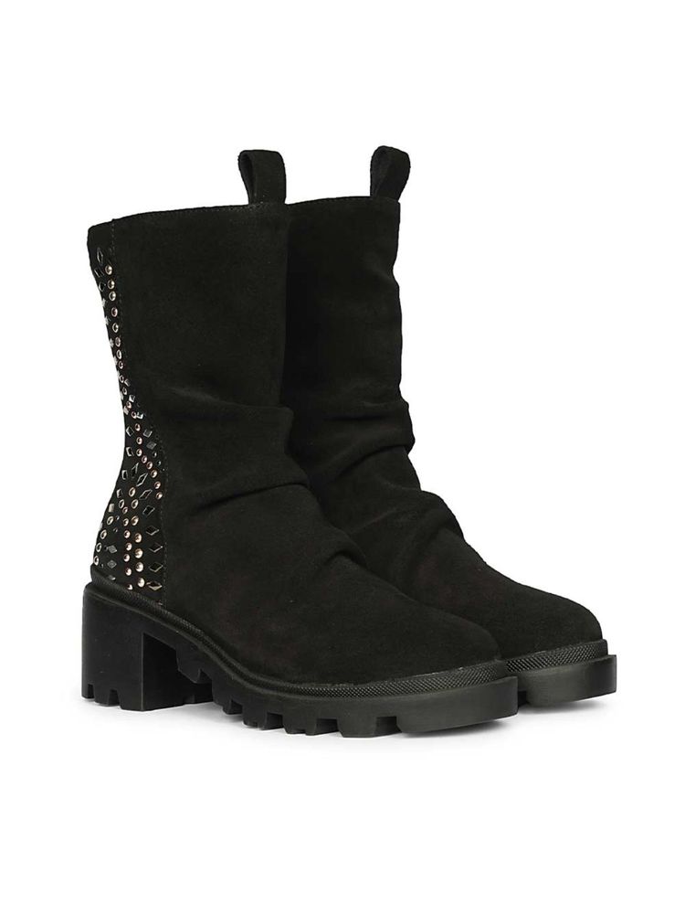 Saint G Womens Black Leather Boots-image-49