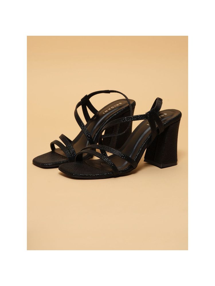 Eridani Tova Black Strappy Heels-picture-11