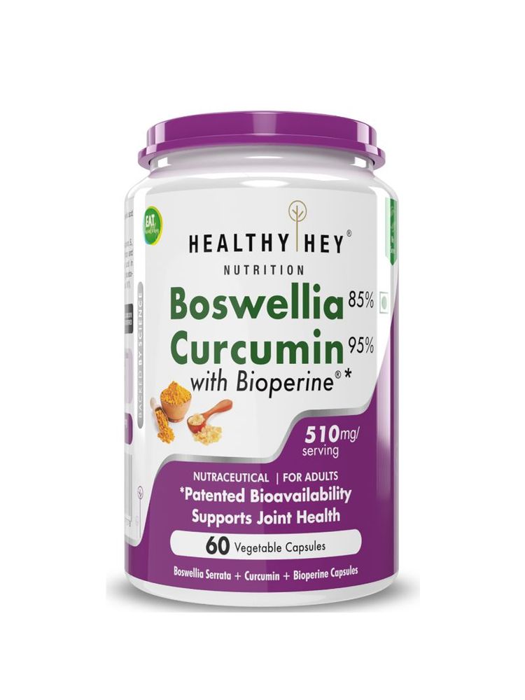 HealthyHey Boswellia Serrata & Curcumin With Bioperine - Veg Capsules-picture-28