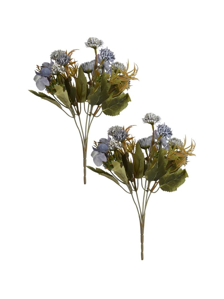 Tayhaa Purple & Green 2 Pieces Mixed Berry Bouquet Artificial Flower-image-17