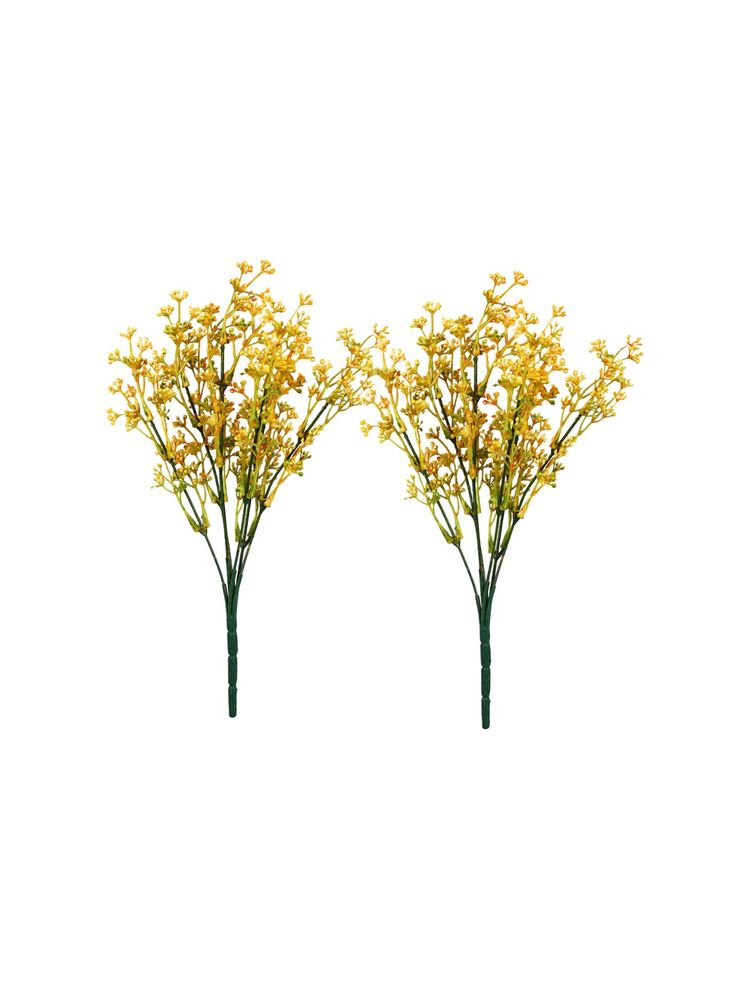 Tayhaa Yellow and Green Berry 2 Pieces Artificial Flower-picture-17