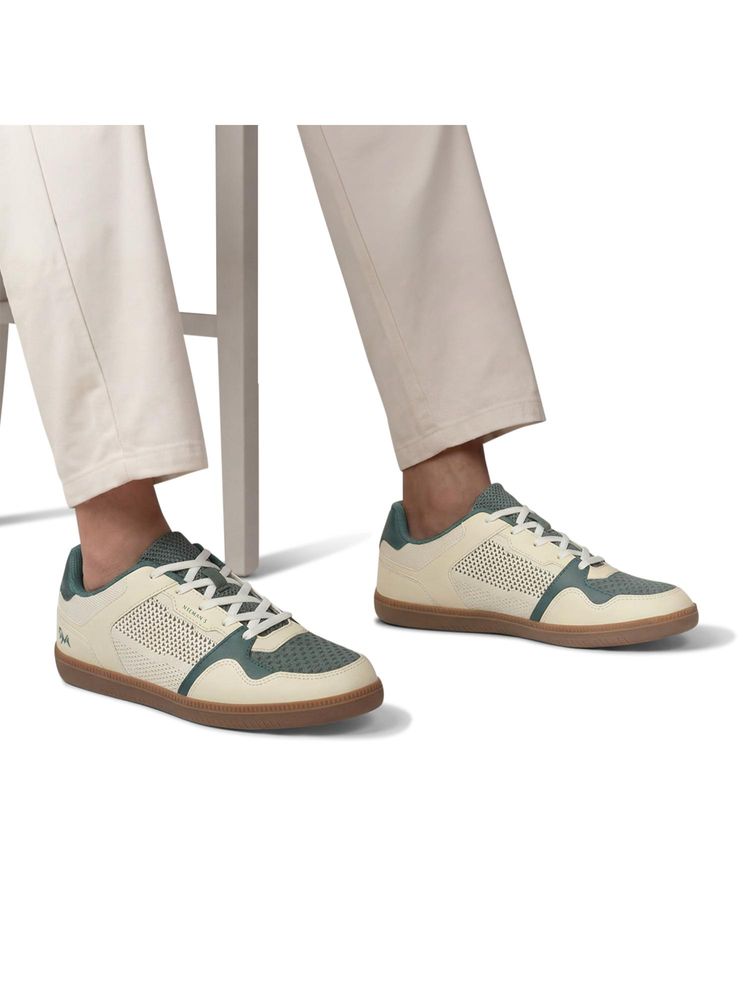 neemans Neeman's 90s Duo Green Sneakers For Unisex-picture-26