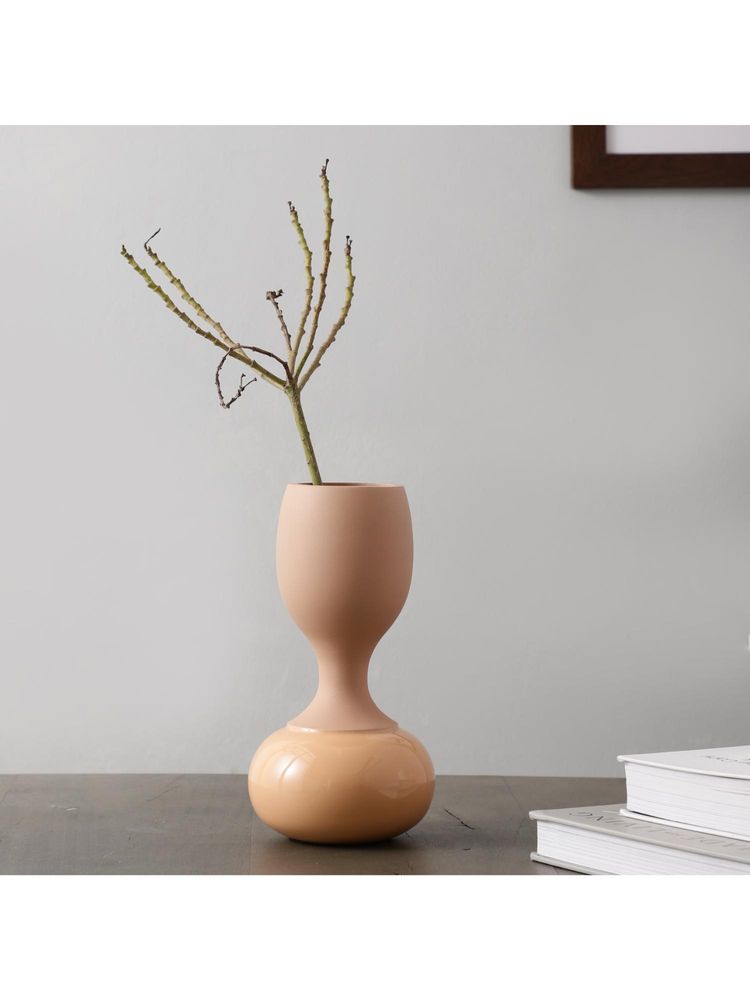 De Maison Decor Chalice Peach Enamel Vase-picture-40
