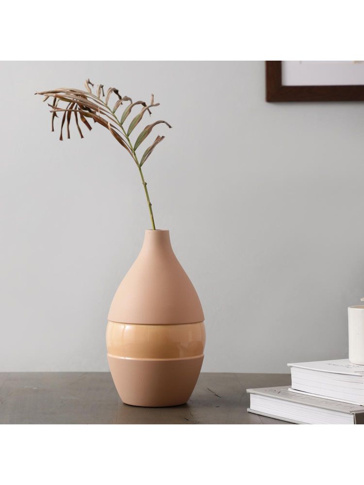 De Maison Decor Vesera Peach Enamel Vase-picture-39