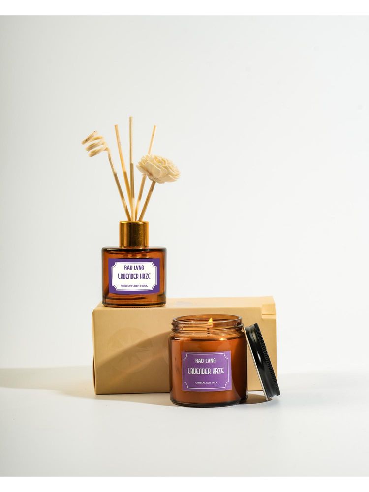 Rad Living Lavender Haze - Candle With Reed Diffuser-picture-17