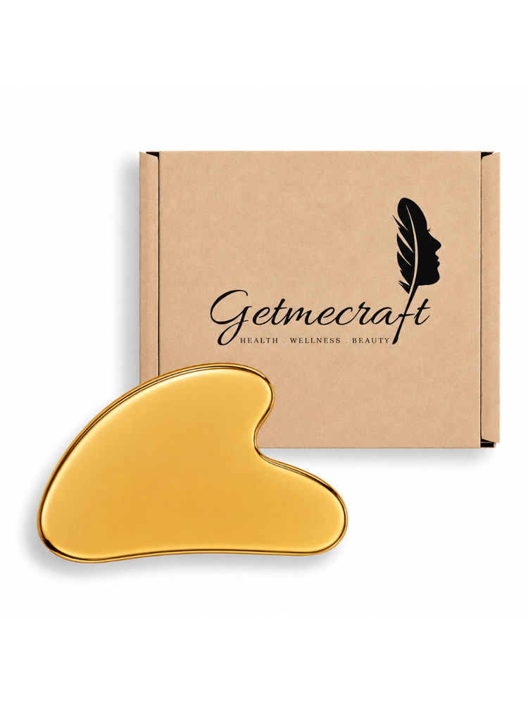 Getmecraft Gold Stainless Steel Gua Sha Facial Tool-image-17