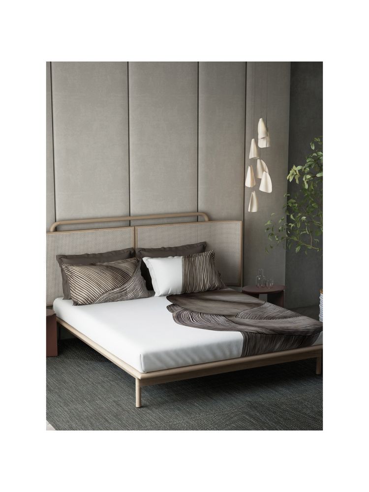 Ddecor Live Beautiful Cotton Brown Abstract 180Tc Bedsheet with 4 Pillow Covers (King)-image-35