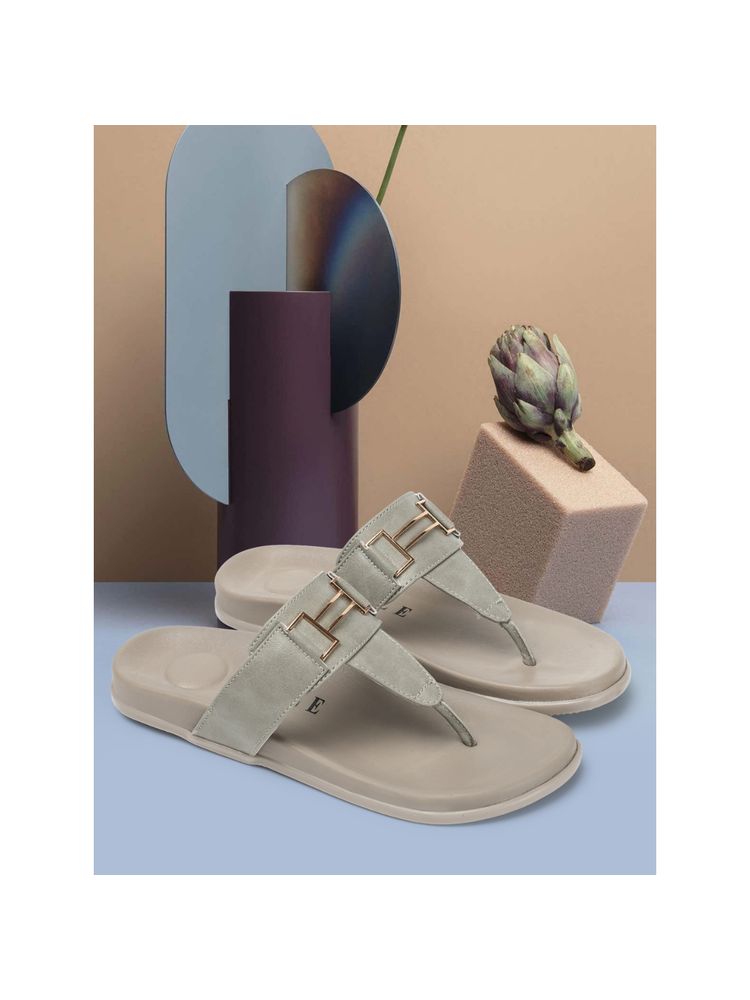 ELLE Grey Women Solid Plain Flats-picture-24