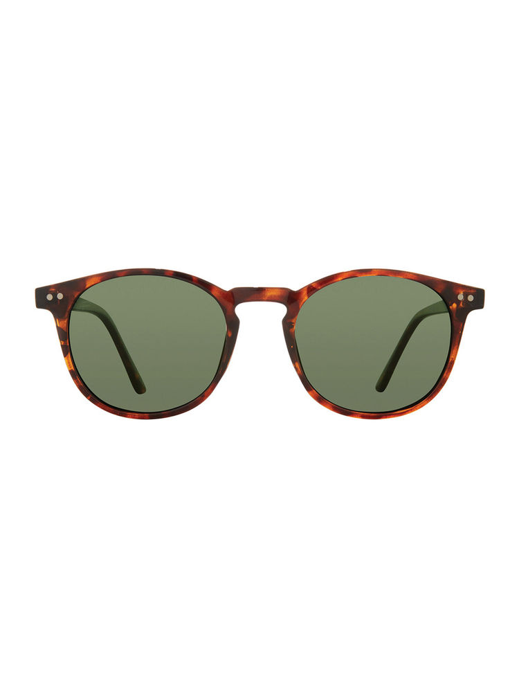 PRIVE REVAUX Unisex UV Protected Green Lens Round Sunglasses-picture-25