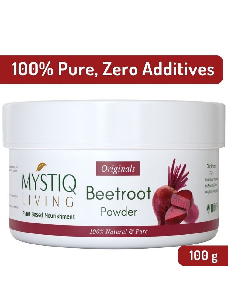 Mystiq Living Organic Beetroot Powder Pure & Natural For Face, Hair & Lip Balm-picture-24