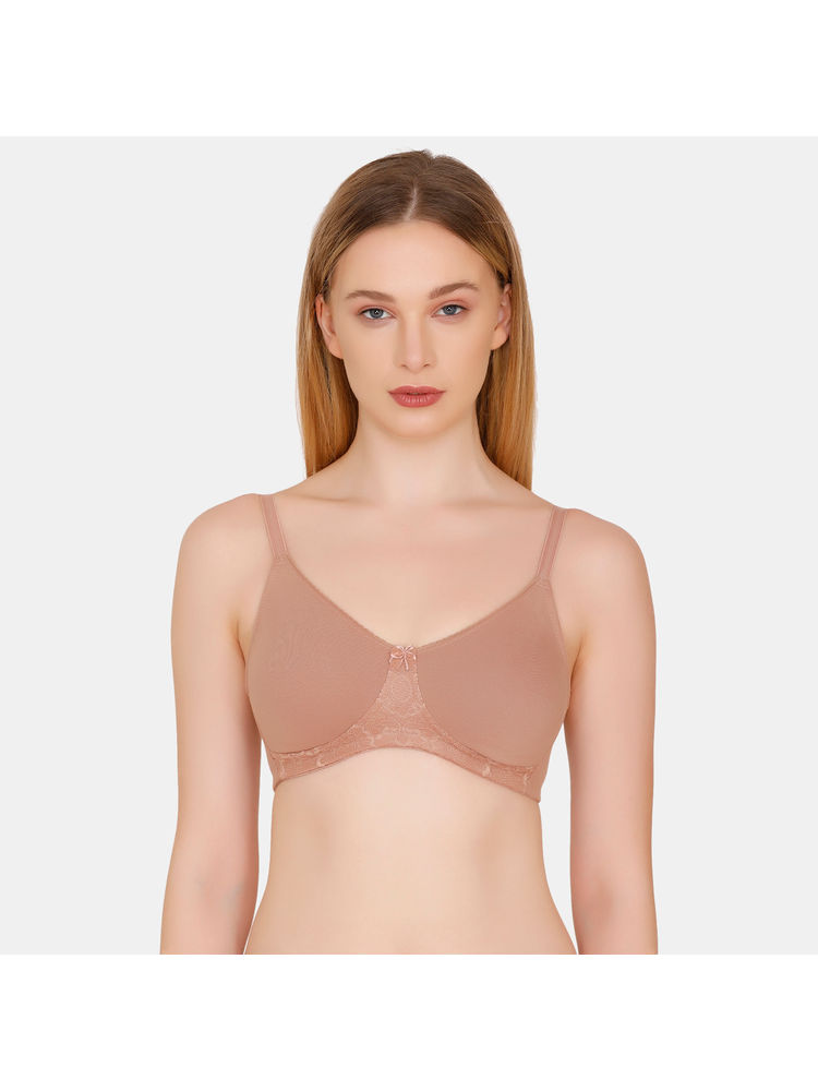 Zivame Cotton Double Layered Wirefree Bra - Skin-picture-14
