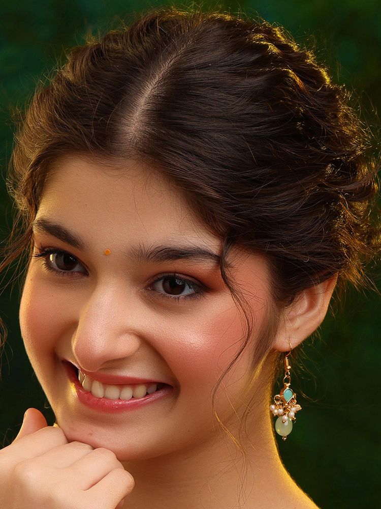 Ruby Raang Studio Chandni Green Earring-image-27