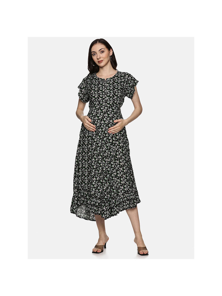 Nejo Maternity Nursing Feeding Dress with Concealed Zippers-picture-13