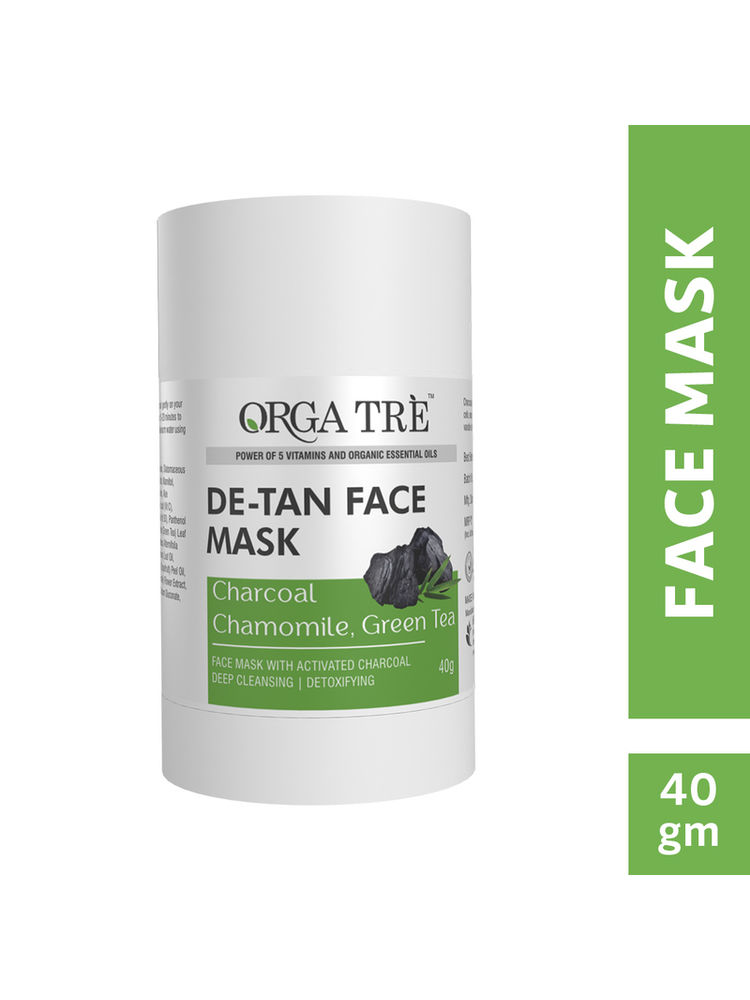 Orgatre Detan Face Mask Stick With Green Tea, Chamomile For Tan & Instant Glow Face Mask-picture-21