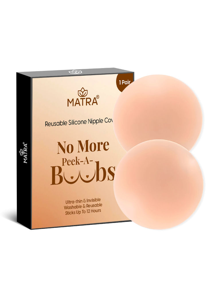 Matra Reusable Silicone Nipple Covers Pasties Ultra Thin Invisible Round Self-Adhesive Pads-picture-11