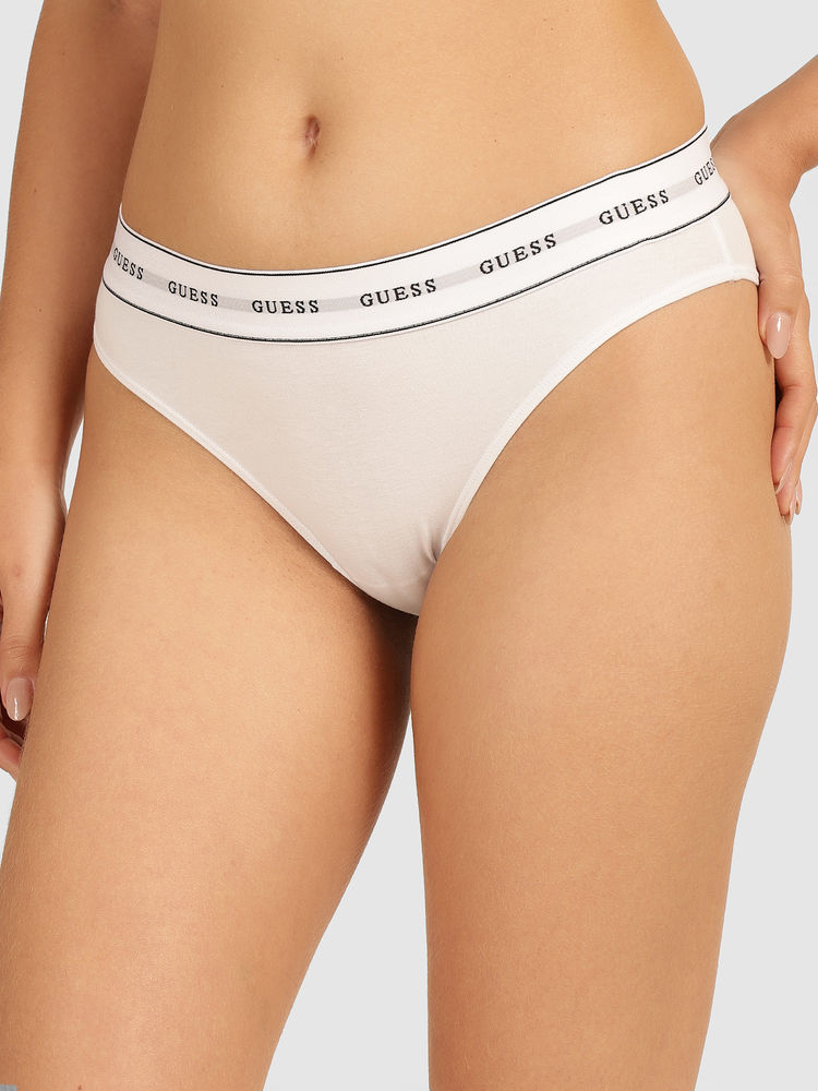 guess fashion Guess White Cotton Brazilian Brief-picture-22